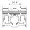 Engine piston kit KNBA KNWA 85.00MM ALFIN with oil gallery 8743670000 8743670010 87-436700-00 87-436700-10