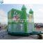 Factory Inflatable PVC Tarpaulin 7X4X4m Green Tinkerbell Playzone Jumpoline Bouncer House for Kids