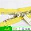 15#New Large Size Plated Gold Open End Metal Zipper