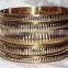 Brass Metal Strip Bangle Set Of Five 13701