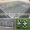 Temporary Chain Link Fence Panels with barb wire