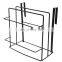 Double Layer Iron Kitchen Cabinets Shelf Chopping Board Storage Rack Shelves