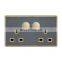 Type 146 UK Standard Double 3 pin Wall Socket With Switch 13A Acrylic Panel Sockets And Switches Electrical Metal Brushed Frame