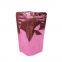 Printed Holographic Film Flat Bags Laser Clear Front For Beauty Sponge Packaging