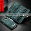 Manufacturer Wholesale With Card Slot Magnetic button Pocket Leather Zipper Wallet Case For samsung galaxy s7