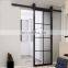 Aluminum Alloy Barn Sliding Door Customized Balcony Bathroom Glass