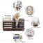 Wooden Mail and Key Holder for Wall Decorative / Rustic Wall Mounted Mail Organizer with 4 Double Key Hooks and 1 Mail Sorter