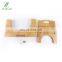 Bamboo Adjustable Luxury Squatting Toilet Stool with Built-in Foot Massager to Boost Blood Circulation Non-Slip