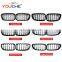 ABS dual slat front kidney grille mesh grill for BMW 1 2 3 4 5 6 series F20 F22 F23 F30 M3 F80  F32 F10 F12