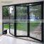 Folding sliding door system aluminum double glazed glass folding door bifold doors aluminium folding patio