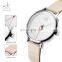 SHENGKE SK Simple Ladies Wristwatch Leather Band Stainless Steel Mesh Band Quartz Movement Watches Custom Logo Watch  K0050L