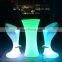 clear plastic bar stools /Battery Rechargeable Led Lighted Plastic Outdoor Bar Table Furniture sofa set furniture