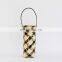 Hot Sale Woven Rattan Wine Tote Water Bottle Holder with Handle Wholesale Vietnam Supplier