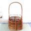 Hot Sale Decorative Rattan bottle carrier wine Holder Basket Vintage Wicker basket Wholesale Vietnam Supplier