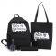 Women Letters Print Girls USB Charge Backpack cheap Luggage & Bags