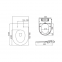 NON ELECTRIC BIDET TOILET SEAT U SHAPE WHITE COLD WATER