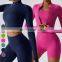 Custom Running Activewear Quick Dry Top Slim Fit Coat Sports Wear Full Zip Thumb Hole Long Sleeve Jackets Women Yoga Jacket