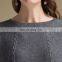 Oversized 100% Cashmere Sweater Women Winter's Thick Knitted Crew Neck Batwing Sleeves Casual Solid OEM Service Available