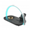 15W Magnetic Wireless Charger LED Digital Night Lamp 3-in-1 Multifunctional Desktop Desk Charging Station Stand