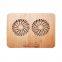 Desk Solid Bamboo Wood Foldable Laptop Air Cooling Stand Pad Cooler for Laptop 14inch