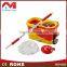 high quality hand press flat & round spin mop,,cleaning mop and bluckt