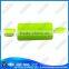Silicone flour rolling pin with stainless steel handle