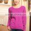 women's crewneck cashmere basic design sweater