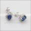 925 Stering Silver Synthetic jewelry Blue Sapphire Set Gemstone Jewelry Hong Kong Wholesale