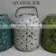"pinsun"ceramic lantern with solor light