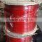 6X7+IWS 2.38mm/4.0mm PVC coating Steel Cable