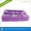 China factory purple flocking inner cosmetic tray for gift