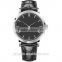 High quality genuine leather strap quartz movt popular trendy metal watch