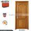Hot sale the latest classic design simple teak wood door designs exterior wood 2 panels in guangzhou