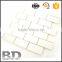 Antibacterial glossy / clear zero water absorption golden select glass and stone mosaic wall tiles