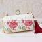 stylish fashion classical fancy print tassel pu leather clutch evening bag manufactures china