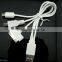 3 in 1 High Speed White color multi usb line TPE Charging Data Cable