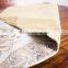 PLUS golden silk embroidery table runner for wedding