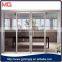 thermal break wooden color aluminum frame interior soundproof interior sliding door