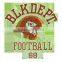 Shining Blkdert Football Hot fix Crystal Rhinestone Design for T-shirt