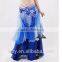 Gradual Change Color chiffon blue Long belly dance skirt for sale