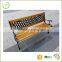 Five hard wooden slats and cast iron legs used for ourtdoor durable strong sturdy patio park bench                        
                                                                                Supplier's Choice