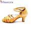 Stylish lady OEM ODM flexible yellow dance shoes