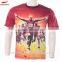 100% Polyester short sleeve China made custom sublimation high quality sport t shirt