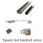glass railing system stainless steel slotted handrail