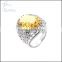 Lady's fashion jewelry indian new style cz engagement rings