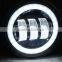 Cre-e Round 4.5 Inch LED Fog Light lamp With Angel Eyes halo headlights for Harley Davidso-n Motorcycles