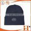 promotional winter free 100% polyester knitting beanie with embroider logo