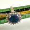 12x10 MM Blue Star Sapphire Ring Lab-Created Sterling Silver 92.5 Size 6.25