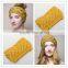 girls fashion winter custom knit wide cotton headband