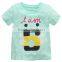 2016 high quality ODM 100% cotton children T-Shirt with little cute Five pattern for 18 months to 6 years old baby kids